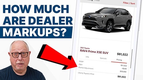 dealership scams, how much are dealer markups